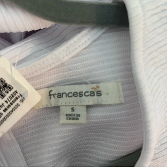 Francesca’s White Sleeveless Summer Dress NWT - Picture 4 of 6